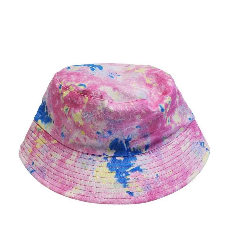 NWOT Girls Bundle Tye Dye Bucket Hat & Hair Bows 5 Pack